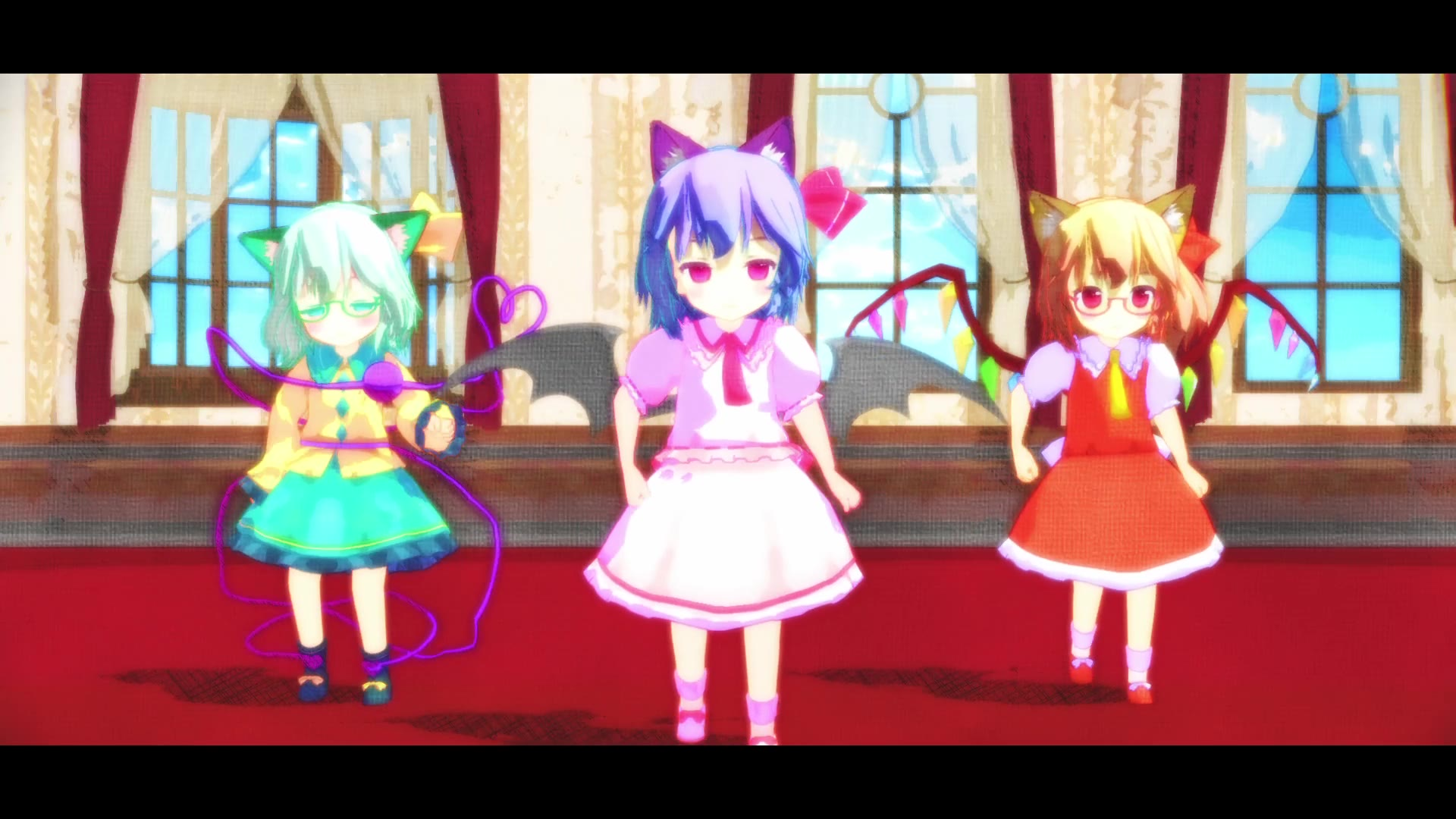 【东方MMD】小个子恋恋、蕾米、芙兰「クッキーダンス」【第16回东方Project人气投票】